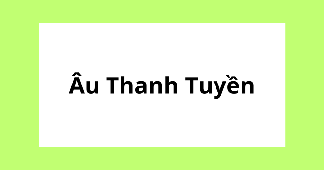 âu thanh tuyền